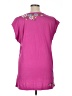 JW Los Angeles 100% Cotton Pink Short Sleeve Top Size XL - photo 2