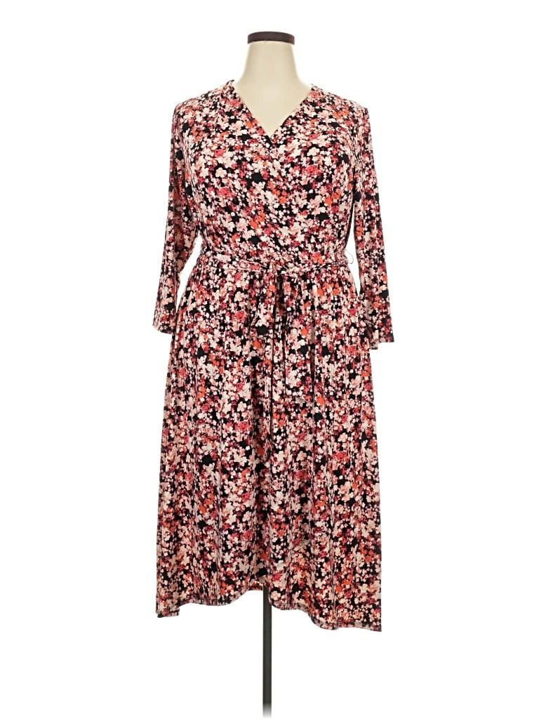 Pre-owned Lane Bryant Casual Dress In Brown