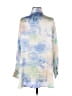 Zara Print Blue Long Sleeve Blouse Size XS - photo 2