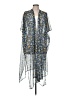 LC Lauren Conrad 100% Polyester Blue Kimono One size - photo 1