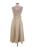 Ann Taylor Solid Tan Casual Dress Size M (petite) - photo 1