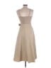 Ann Taylor Solid Tan Casual Dress Size M (petite) - photo 2