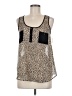 Daytrip 100% Polyester Tan Sleeveless Top Size M - photo 1