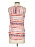 Sandra 100% Rayon Orange Sleeveless Button-Down Shirt Size S - photo 2