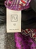 TU 100% Polyester Paisley Purple Casual Dress Size 12 - photo 8