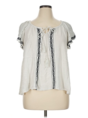 Mossimo Supply Co. Short Sleeve Blouse (view 1)