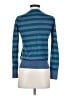 Brooks Brothers 100% Linen Stripes Blue Pullover Sweater Size S - photo 2