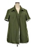 Shein Curve Green Short Sleeve Blouse Size 4X - photo 1