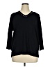 Assorted Brands 100% Cotton Black 3/4 Sleeve Top Size 1X - photo 1