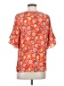 Ann Taylor LOFT 100% Polyester Orange Short Sleeve Blouse Size XS - photo 2