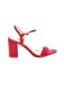 Lulus Red Sandals Size 7 1/2 - photo 1