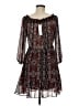BB Dakota 100% Polyester Paisley Brown Casual Dress Size M - photo 2