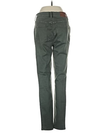 Madewell 9" Mid-Rise Skinny Jeans: Garment-Dyed Button-Front Edition (view 2)