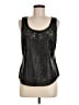 Hinge 100% Leather Black Tank Top Size M - photo 1