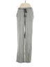 Rewind Stripes Silver Linen Pants Size 5 - photo 1