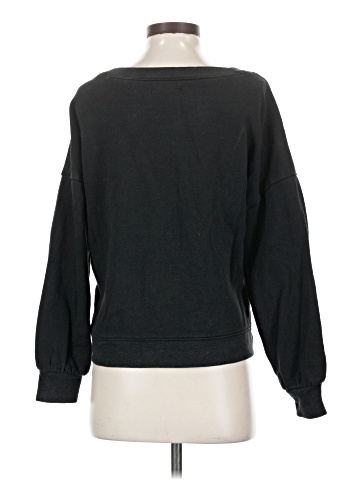 Madewell Hemp-Cotton V-Neck Sweatshirt (view 2)
