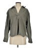 Gap 100% Cotton Gray Long Sleeve Blouse Size S - photo 1