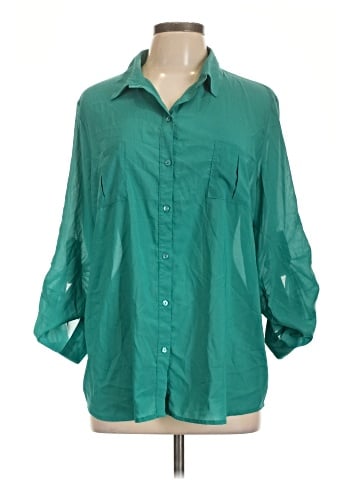 Ambiance Apparel 3/4 Sleeve Blouse (view 1)