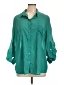 Ambiance Apparel Solid Teal 3/4 Sleeve Blouse Size 1X - photo 1
