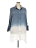 Assorted Brands Blue 3/4 Sleeve Blouse Size 2X - photo 1
