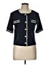 Ann Taylor Blue Short Sleeve Blouse Size L - photo 1