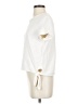 Madewell Ivory Texture &amp; Thread Modern Side-Tie Top Size S - photo 5