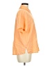 Francesca's Color Block Orange Short Sleeve Button-Down Shirt Size M - photo 4