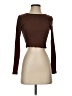 Miss Selfridge Brown Long Sleeve T-Shirt Size 4 - photo 1