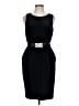 Alex Evenings Solid Black Cocktail Dress Size 10 - photo 1