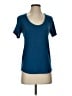 Express One Eleven Teal Short Sleeve Top Size XS - photo 1
