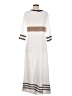Unbranded 100% Polyester Ivory Casual Dress Size M - photo 2