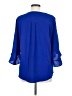 Unbranded 100% Polyester Blue 3/4 Sleeve Blouse Size M - photo 2