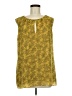CAbi 100% Polyester Yellow Sleeveless Blouse Size M - photo 1