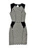 H&M Chevron-herringbone Black Casual Dress Size 2 - photo 1