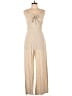 Japna Solid Tan Jumpsuit Size L - photo 1