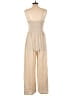 Japna Solid Tan Jumpsuit Size L - photo 2