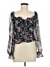 Japna Black 3/4 Sleeve Blouse Size M - photo 1