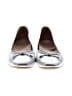 Vionic 100% Leather Metallic Silver Flats Size 9 - photo 2