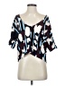 Samsoe Samsoe 100% Viscose Blue 3/4 Sleeve Blouse Size S - photo 1