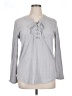 Maurices Gray Long Sleeve Blouse Size XL - photo 1