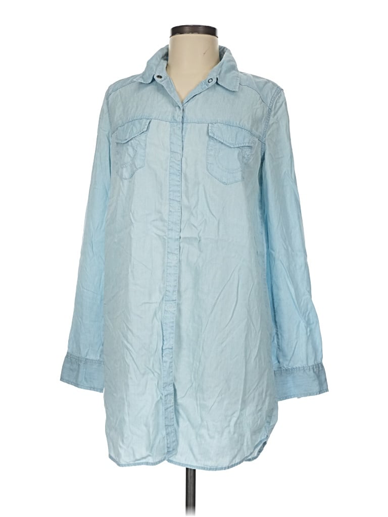 Pre-owned True Religion Casual Dress In Blue