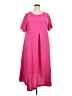 Unbranded 100% Polyester Solid Pink Casual Dress Size XXL - photo 1