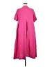 Unbranded 100% Polyester Solid Pink Casual Dress Size XXL - photo 2