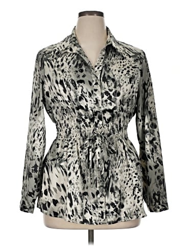 Unique Long Sleeve Blouse (view 1)