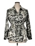 Unique Animal Print Silver Long Sleeve Blouse Size 1X - photo 1