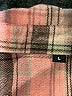 Unbranded 100% Polyester Plaid Pink Long Sleeve Blouse Size L - photo 7
