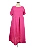 Unbranded 100% Polyester Solid Pink Casual Dress Size XXL - photo 1