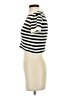 Zara 100% Polyester Ivory White Short Sleeve Top Size S - photo 5