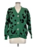 Assorted Brands 100% Acrylic Animal Print Green Cardigan One size - photo 1
