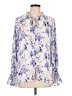 Unbranded Floral Ivory Long Sleeve Blouse Size L - photo 1